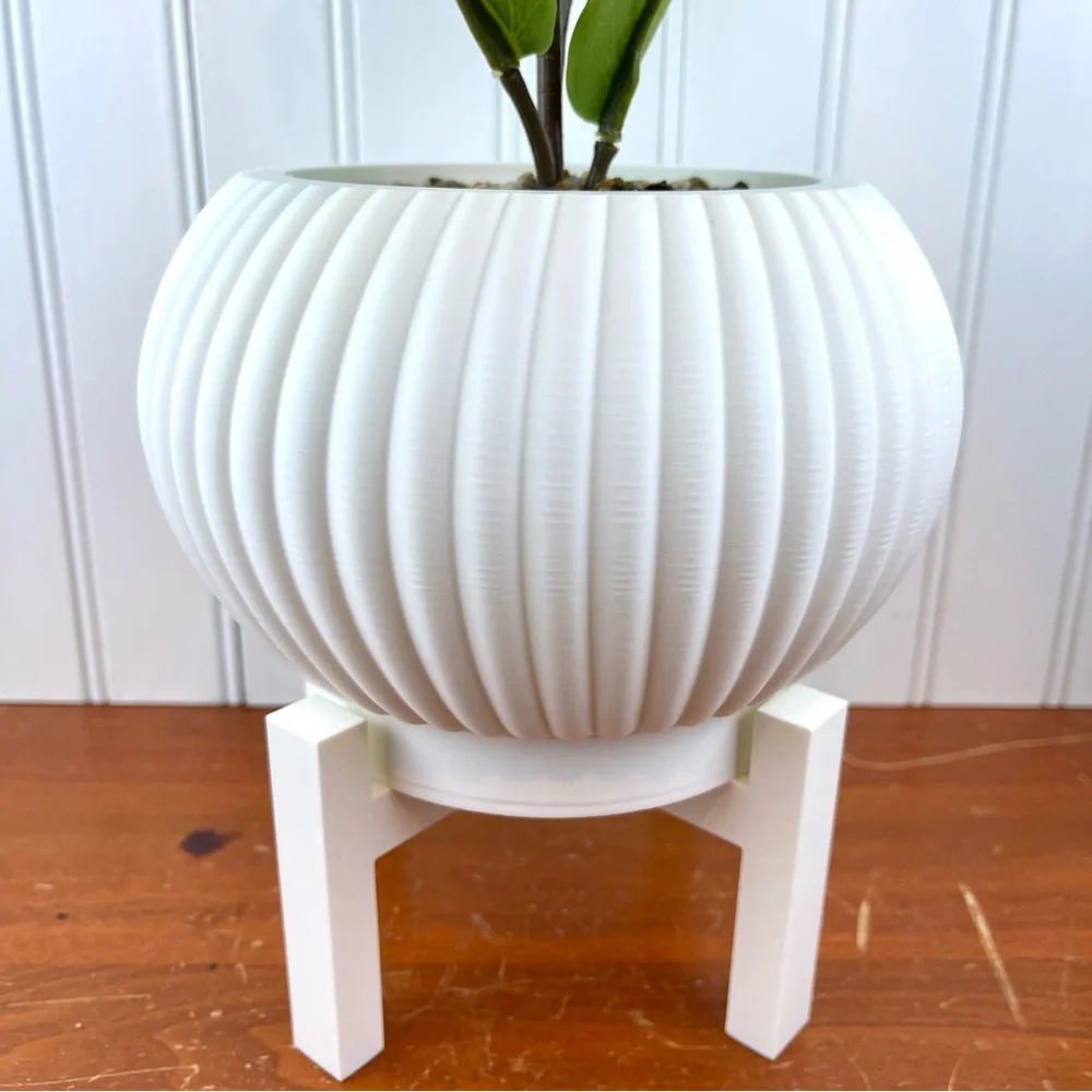 Indoor Planter Pot, The Roni Planter, 3D Printed, Houseplants Pot
